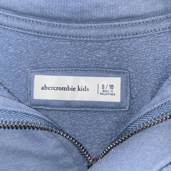 Abercrombie Kids Long Sleeve Girls 1/4 Zip Sweatshirt Size 9/10 - Picture 6 of 8